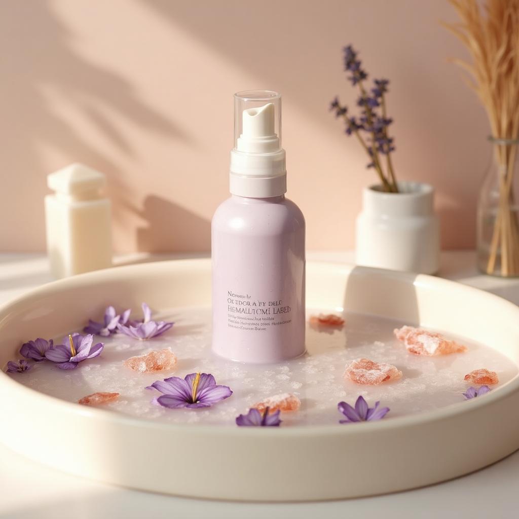 Rituel Calme lavender bath ritual with chamomile and Himalayan salt